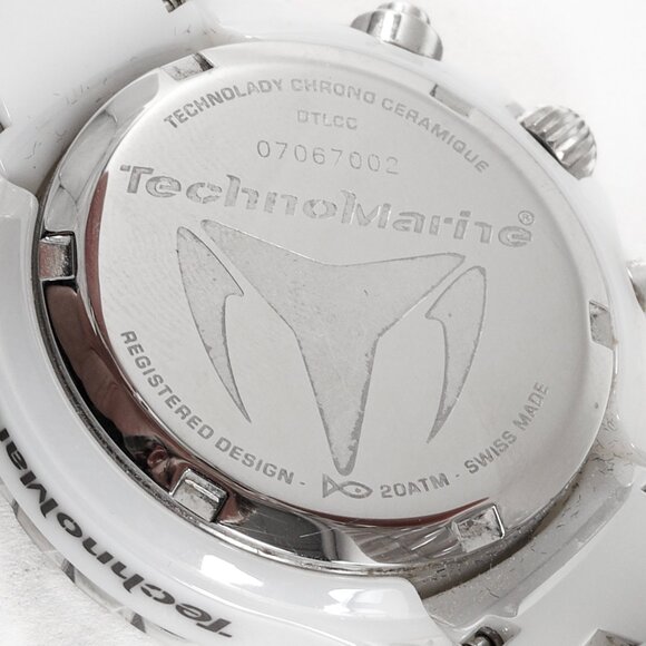 Technomarine White Geneve Technodiamond Porcelain Watch - Picture 4 of 10
